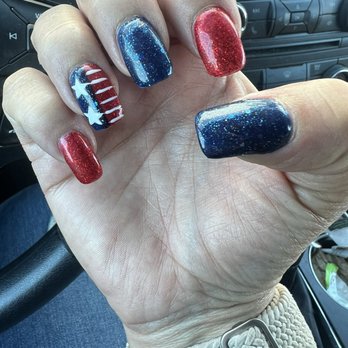 Lynn Nails - Once again, Tracy hit it out of the park with my amazing Fourth of July fingernails! I highly recommend the salon. - Nail Salons Near Me - Burtonsville, Maryland Lynn Nails - Once again, Tracy hit it out of the park with my amazing Fourth of July fingernails! I highly recommend the salon. - Nail Salons Near Me - Burtonsville, Maryland