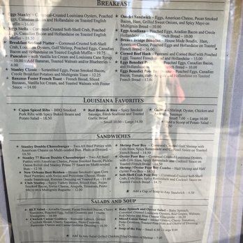 Stanley - Menu - Breakfast & Brunch Near Me - New Orleans, Louisiana Stanley - Menu - Breakfast & Brunch Near Me - New Orleans, Louisiana