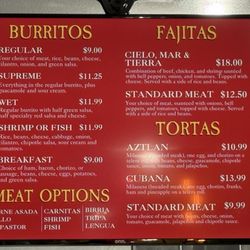 Aztlan Grilled Taqueria - Menu