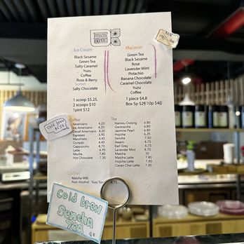 Patisserie Tomoko - Drinks menu - Desserts Near Me - Brooklyn, New York