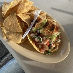 Mariscos La Morena - Shrimp Tostada