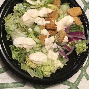 Outback Steakhouse - House salad minus the tomato and cheese (as had been requested) - Steakhouses Near Me - Bel Air, Maryland