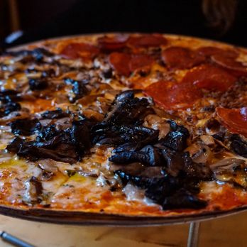 VEZZO NYCThinCrust Pizza - Large Shroomtown/Meat Lovers pie - Pizza Near Me - New York, New York VEZZO NYCThinCrust Pizza - Large Shroomtown/Meat Lovers pie - Pizza Near Me - New York, New York