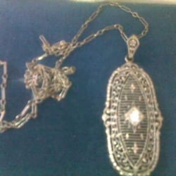 Leon Ness Jewelry Barn - a diamond necklace I purchased here last year...