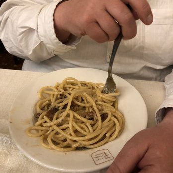 Taverna Trilussa - Bucatini alla Gricia A++ - Roman Near Me - Rome, RM Taverna Trilussa - Bucatini alla Gricia A++ - Roman Near Me - Rome, RM