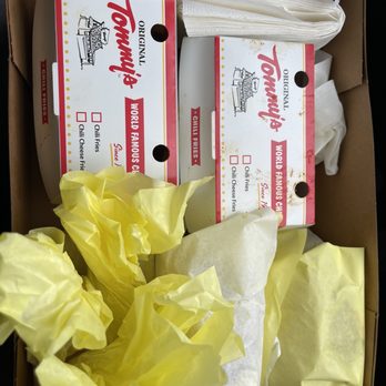 Original Tommy's - Togo box - Hot Dogs Near Me - Riverside, California