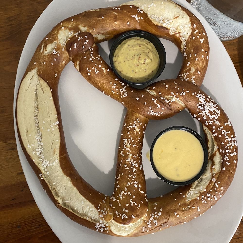 The soft pretzel is huge!