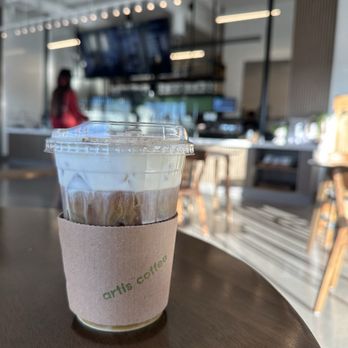Auria Coffee - Cream on top and some interiors/ seating arrangement - Desserts Near Me - Buena Park, California Auria Coffee - Cream on top and some interiors/ seating arrangement - Desserts Near Me - Buena Park, California