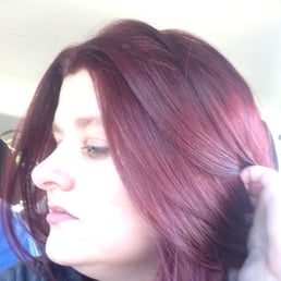 Gorgeous red and haircut from Deanna