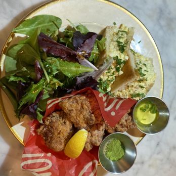 NR - Mixed Plate (truffle egg sandwich, karaage fried chicken, mixed salad) - Ramen Near Me - New York, New York