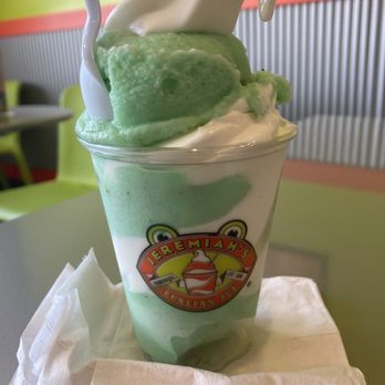 Jeremiah's Italian Ice - Scoop froggy frog - Desserts Near Me - Savannah, Georgia