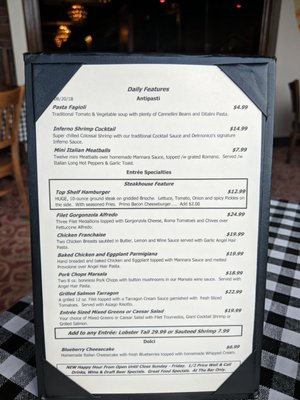 Menu photo 5 Delmonico's Italian Steakhouse Syracuse, NY Menu photo 5 Delmonico's Italian Steakhouse Syracuse, NY
