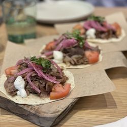 Hummus Mediterranean Kitchen - Lamb & Beef Gyro Tacos