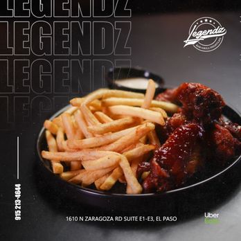 Legendz Bar & Grill - a plate of food - Sports Bars Near Me - El Paso, Texas Legendz Bar & Grill - a plate of food - Sports Bars Near Me - El Paso, Texas