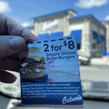 Culver's - Great coupon - Burgers Near Me - Jacksonville, Florida