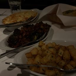 Sides (Truffle Mac, Brussels, Brabant Potatoes) Sides (Truffle Mac, Brussels, Brabant Potatoes)