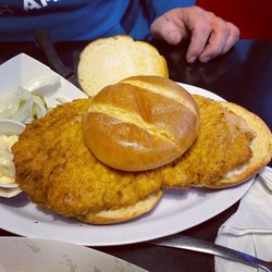 Grateful Grubb - Breaded tenderloin sandwich.