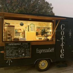 a black food truck