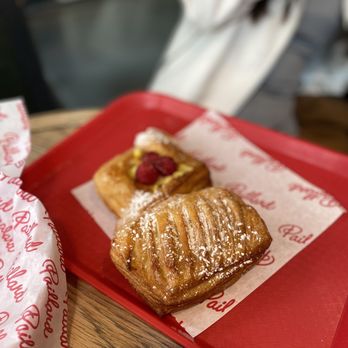 Paillard - two pastries on a red tray - Bakeries Near Me - Quebec City, Quebec