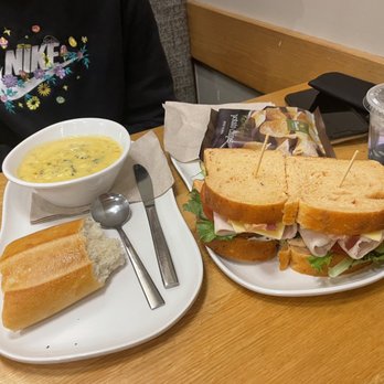 Panera Bread - turkey bacon bravo sandwich with broccoli cheddar soup and a baguette - Sandwiches Near Me - Beavercreek, Ohio