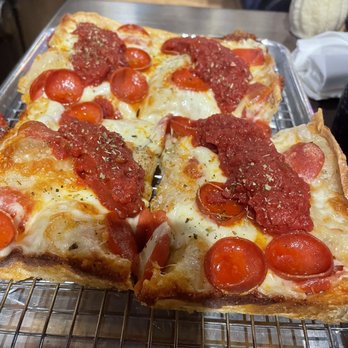 Rendezvous Pizza - Detroit born medium pizza - Pizza Near Me - Oklahoma City, Oklahoma Rendezvous Pizza - Detroit born medium pizza - Pizza Near Me - Oklahoma City, Oklahoma