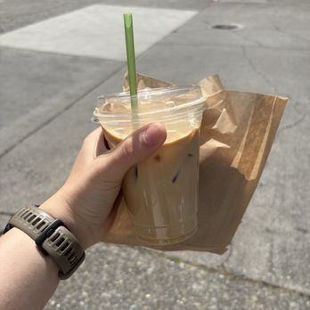 Fresh Flours - Oat milk latte - Bakeries Near Me - Seattle, Washington
