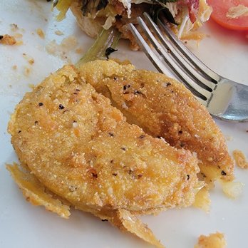 Fan and Johnny's - Fried green tomato - New American Near Me - Greenwood, Mississippi Fan and Johnny's - Fried green tomato - New American Near Me - Greenwood, Mississippi