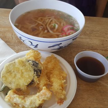 Restaurant Matsu - Tempura udon. My friend really liked it. Unfortunately the photo of my yummy oyako don (comes with mac salad or cabbage) didn't come out. - Japanese Near Me - Kahului, Hawaii Restaurant Matsu - Tempura udon. My friend really liked it. Unfortunately the photo of my yummy oyako don (comes with mac salad or cabbage) didn't come out. - Japanese Near Me - Kahului, Hawaii