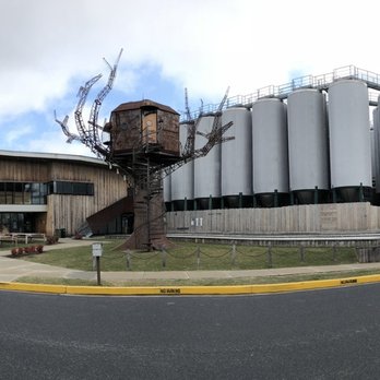Dogfish Head Milton Brewery - The exterior, complete with Steampunk Treehouse - Breweries Near Me - Milton, Delaware