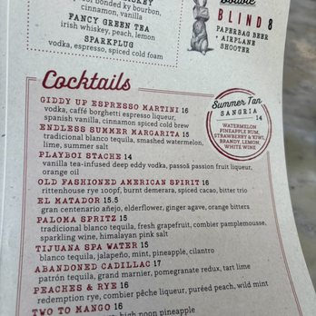 Culinary Dropout - menu - New American Near Me - Austin, Texas