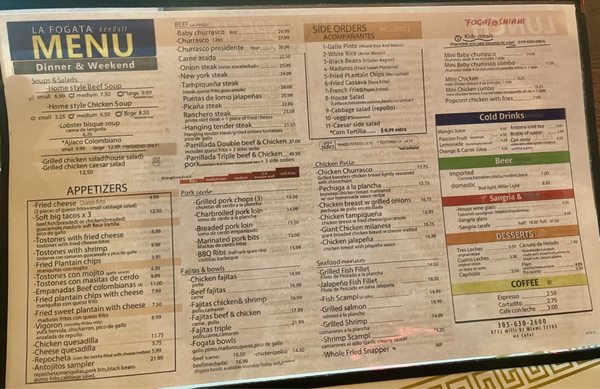 Menu photo 3 La Fogata Kendall Miami, FL Menu photo 3 La Fogata Kendall Miami, FL