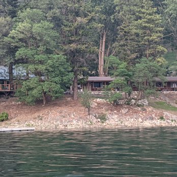 The Sun Cove Resort - Looking back at the resort from the lake - Hotels Near Me - Oroville, Washington