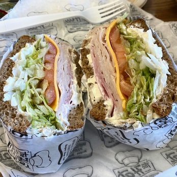 The Hat - Turkey and Ham Sandwich add American Cheese and Onions - Sandwiches Near Me - Brea, California