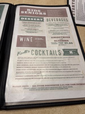 Menu photo 2 Krolls West Restaurant Green Bay, WI Menu photo 2 Krolls West Restaurant Green Bay, WI
