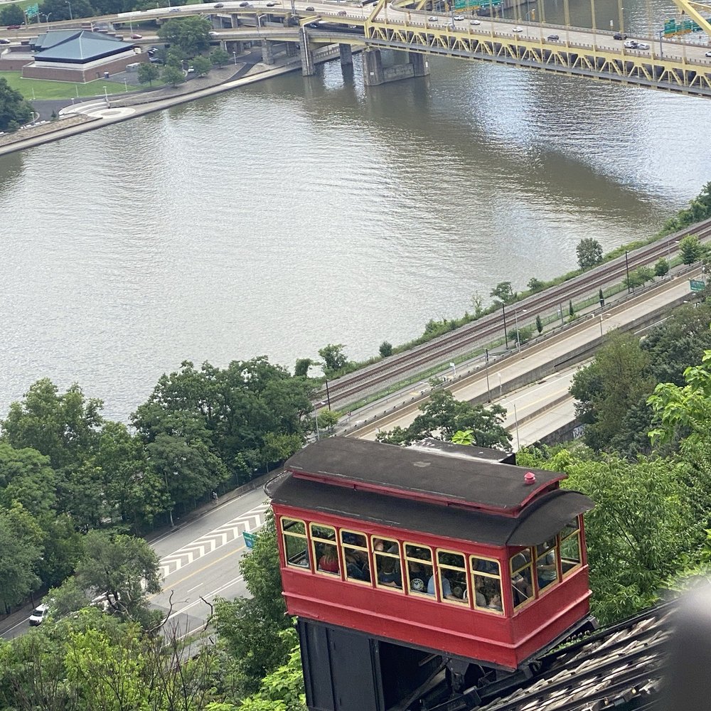 Duquesne Incline - View from the top, looking east - Landmarks & Historical Buildings Near Me - Pittsburgh, Pennsylvania Duquesne Incline - View from the top, looking east - Landmarks & Historical Buildings Near Me - Pittsburgh, Pennsylvania