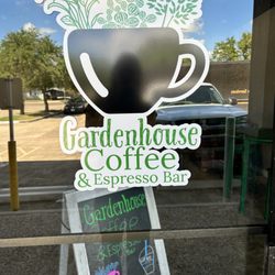 Gardenhouse Coffee & Espresso Bar - Logo on door