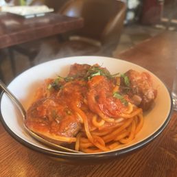 Spaghetti and meatballs Spaghetti and meatballs