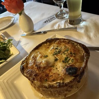 Webster's Bistro & Bar - French onion soup - New American Near Me - North Tonawanda, New York Webster's Bistro & Bar - French onion soup - New American Near Me - North Tonawanda, New York
