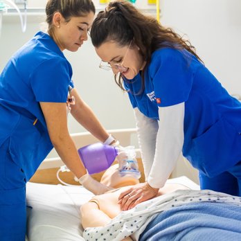 Stanbridge University - Nursing students practicing essential skills in the Nursing Skills Lab.
*OC Campus Shown - Colleges & Universities Near Me - Riverside, California Stanbridge University - Nursing students practicing essential skills in the Nursing Skills Lab.
*OC Campus Shown - Colleges & Universities Near Me - Riverside, California