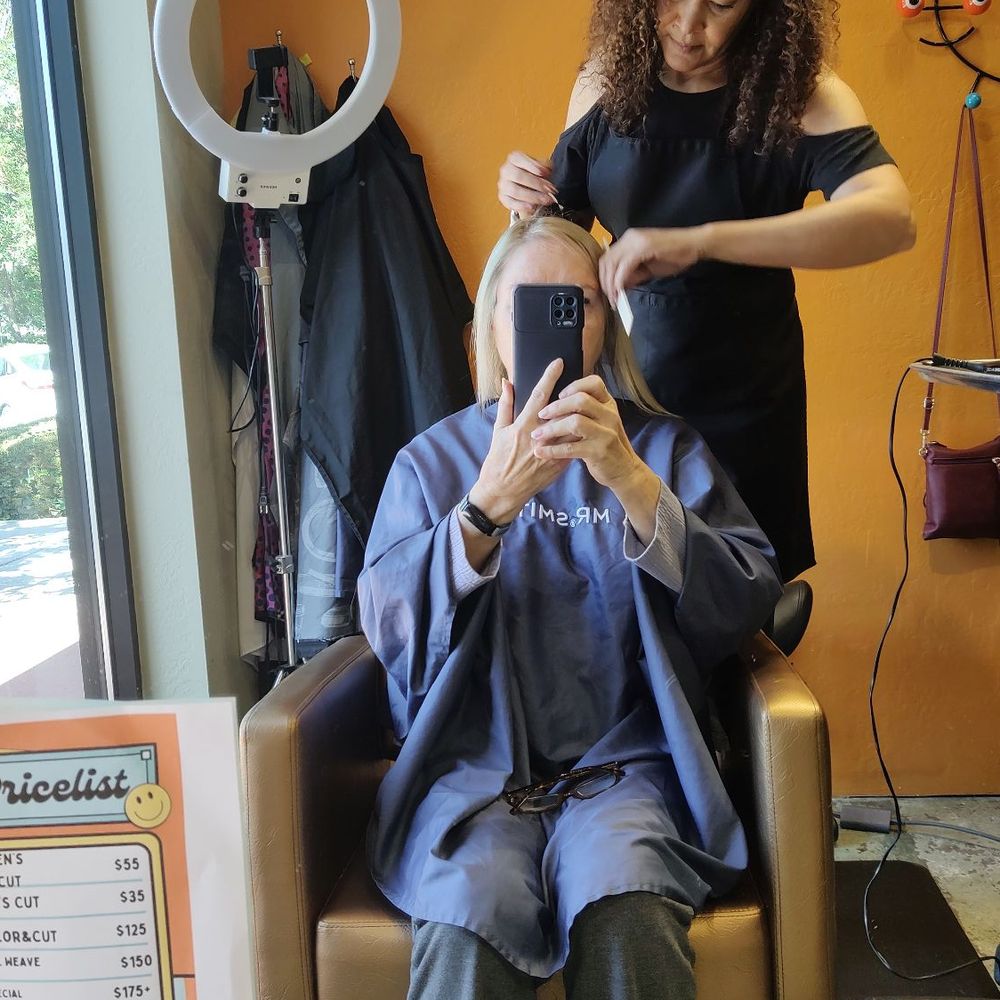 Rocky Baird Salon - Jen doing what she does best - Hair Stylists Near Me - Reno, Nevada Rocky Baird Salon - Jen doing what she does best - Hair Stylists Near Me - Reno, Nevada
