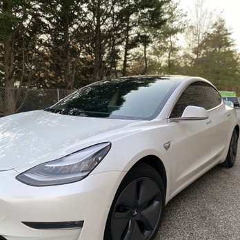 Villalta Window Tinting - Tesla model 3 tinted side and rear 20% with life time warranty included - Car Window Tinting Near Me - Annapolis, Maryland