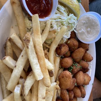 Brophy Bros - Deep fried scallop plate with fries and coleslaw - Seafood Near Me - Santa Barbara, California Brophy Bros - Deep fried scallop plate with fries and coleslaw - Seafood Near Me - Santa Barbara, California