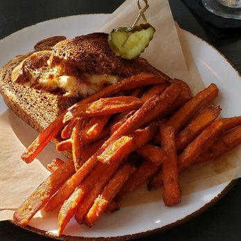 Chicanes Restaurant & Bar - Grouper Reuben with sweet potato fries - Bars Near Me - Sebring, Florida Chicanes Restaurant & Bar - Grouper Reuben with sweet potato fries - Bars Near Me - Sebring, Florida