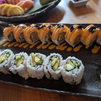 Soraya - Avocado and Cucumber roll. King Salmon Roll. - Japanese Near Me - Detroit, Michigan Soraya - Avocado and Cucumber roll. King Salmon Roll. - Japanese Near Me - Detroit, Michigan