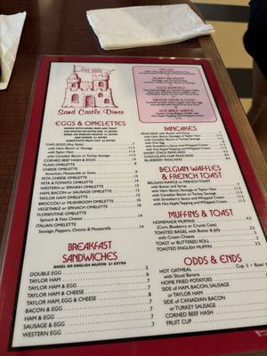 Menu photo 4 Sand Castle Diner Beachwood, NJ Menu photo 4 Sand Castle Diner Beachwood, NJ