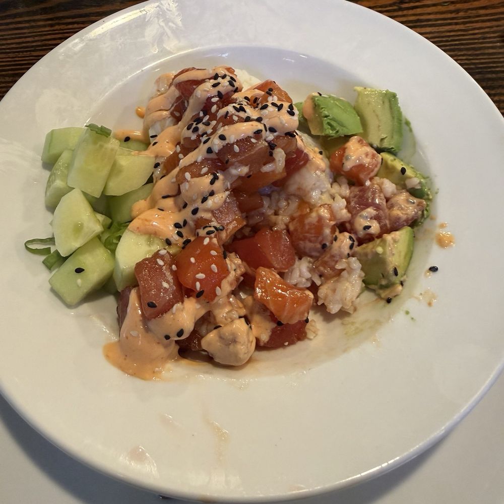Poke bowl. Bare bones Poke bowl. Bare bones