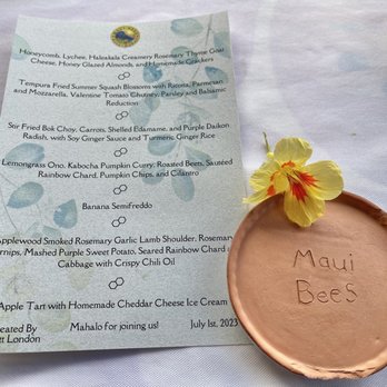 Maui Bees - Chef's Menu on 7/1/23 - Attraction Farms Near Me - Kula, Hawaii Maui Bees - Chef's Menu on 7/1/23 - Attraction Farms Near Me - Kula, Hawaii