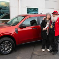 Skyline Ford - Mr and Mrs Santa with our brand new Sleigh.