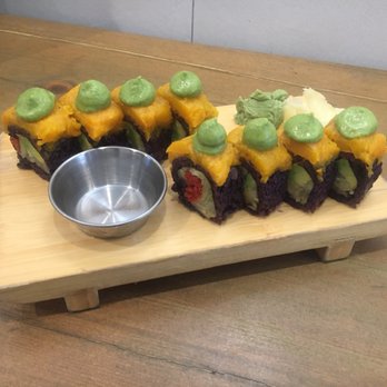 Beyond Sushi - Sunny side sushi roll ($7.50) - Sushi Bars Near Me - New York, New York Beyond Sushi - Sunny side sushi roll ($7.50) - Sushi Bars Near Me - New York, New York
