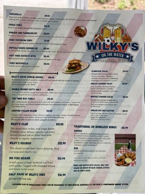 Menu photo 1 Wilky's On The Water Marietta, OH Menu photo 1 Wilky's On The Water Marietta, OH